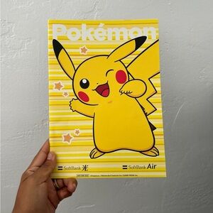 Pokemon Pikachu Yellow and Black White Book
